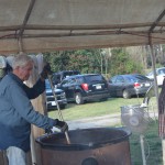 Men making Brunswick Stew for the SpringFest atChrist United Methodist Church, Newport News, VA